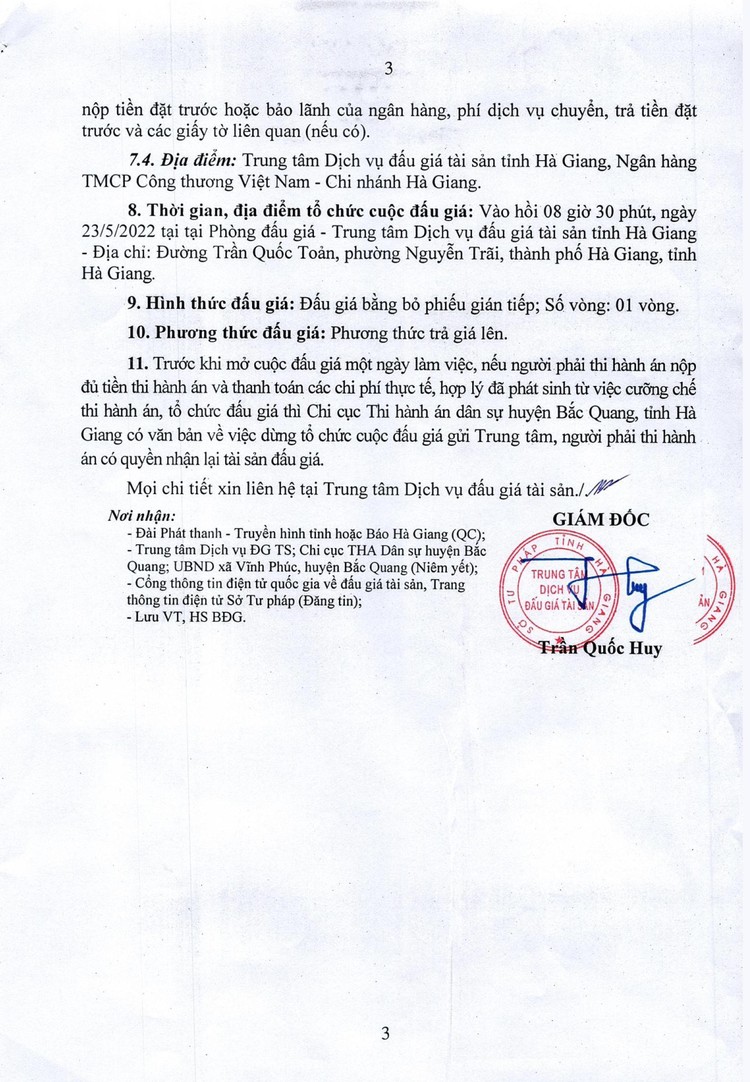 Ngày 23/5/2022, đấu giá quyền sử dụng đất tại huyện Bắc Quang, tỉnh Hà Giang ảnh 5