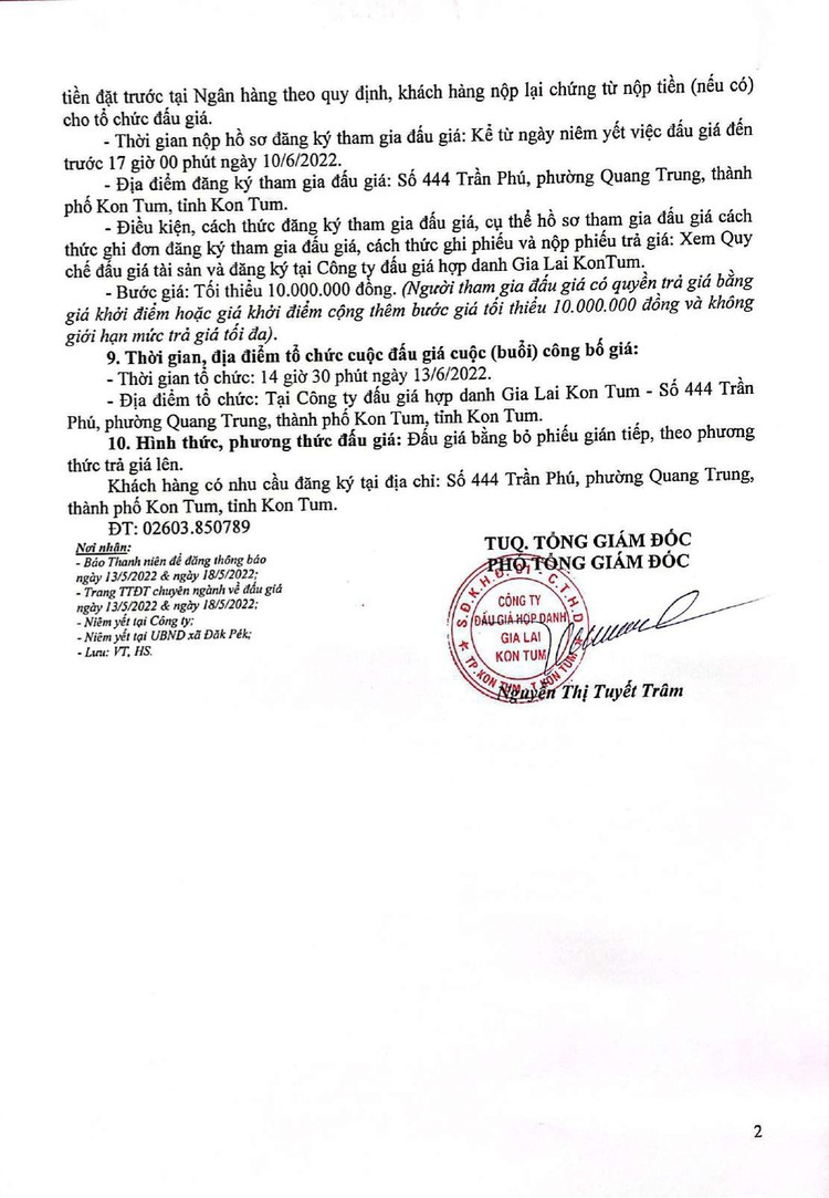 Ngày 13/6/2022, đấu giá quyền sử dụng đất tại huyện Đăk Glei, tỉnh Kon Tum ảnh 10