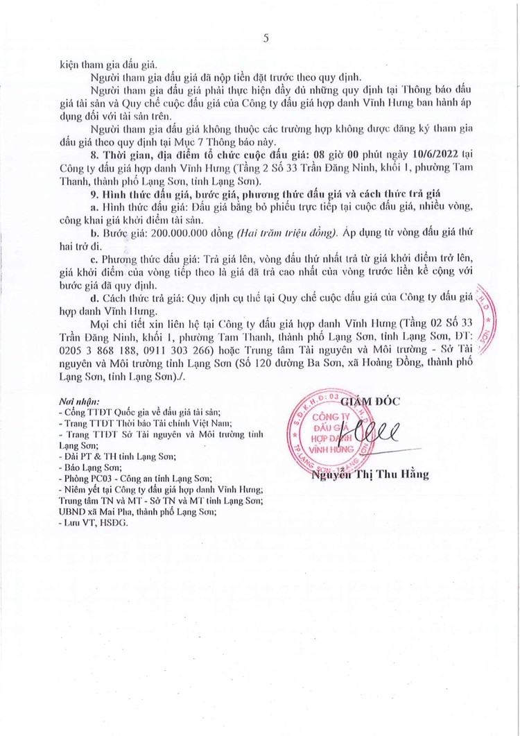 Ngày 10/6/2022, đấu giá quyền sử dụng đất tại thành phố Lạng Sơn, tỉnh Lạng Sơn ảnh 6