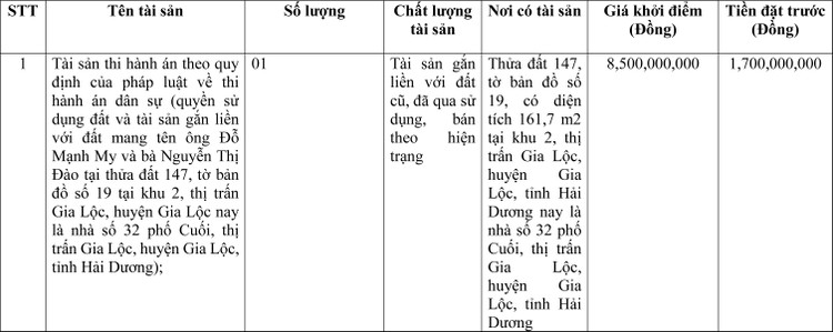Ngày 16/6/2022, đấu giá quyền sử dụng đất tại huyện Gia Lộc, tỉnh Hải Dương ảnh 1