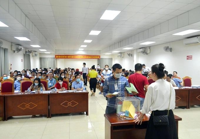Đất đấu giá ở Mê Linh lại xác lập kỷ lục giá mới, gần 100 triệu đồng/m2 ảnh 1