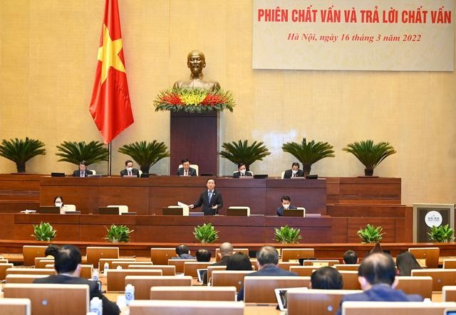 Ủy ban Thường vụ Quốc hội chất vấn Bộ trưởng Trần Hồng Hà ảnh 4