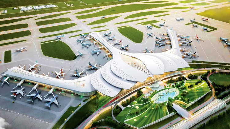 Tổng công ty Cảng hàng không Việt Nam sẽ tổ chức lựa chọn tổng thầu EPC phần thân nhà ga hành khách sân bay Long Thành trong tháng 9/2022. Ảnh: Song Lê