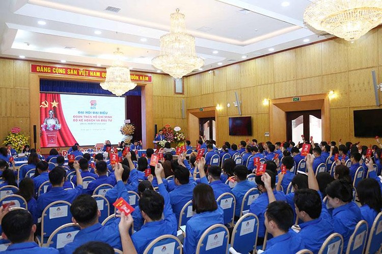 Đại hội đại biểu Đoàn Thanh niên Cộng sản Hồ Chí Minh Bộ Kế hoạch và Đầu tư diễn ra trong ngày 15 và 16/8. (Ảnh: MPI)